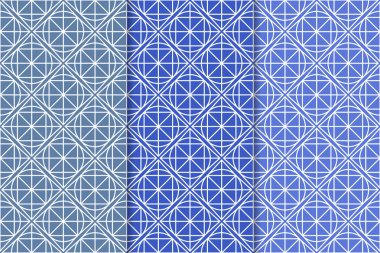 Mavi geometrik dikey Dikişsiz desen web, Tekstil ve duvar kağıtları için