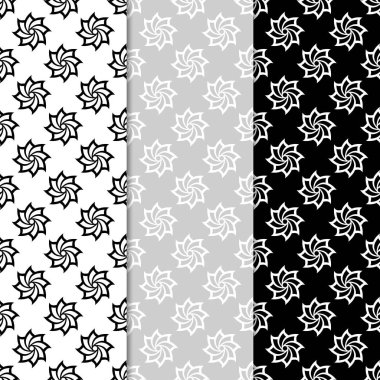 Sorunsuz tek renkli çiçek desenleri. Arka plan duvar kağıtları için çiçeğe elemanları ile.