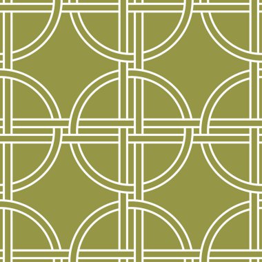 Zeytin yeşili ve beyaz geometrik süsleme. Web, Tekstil ve duvar kağıtları için seamless modeli