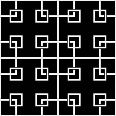 Siyah ve beyaz geometrik seamless modeli web, Tekstil ve duvar kağıtları için