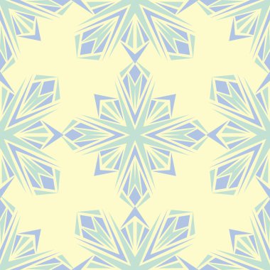 Çiçek desenli sorunsuz arka plan. Bej renkli arka plan duvar kağıtları, Tekstil ve kumaş için mavi ve yeşil ışık çiçek öğeleri ile