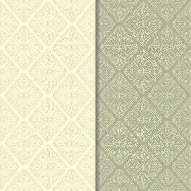 Zeytin yeşili kesintisiz geometrik desenler web, Tekstil ve duvar kağıtları için ayarla