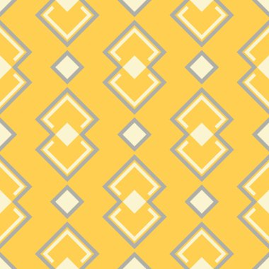 Geometrik seamless modeli. Sarı gri ve beyaz renkli arka plan duvar kağıtları, Tekstil ve kumaş için