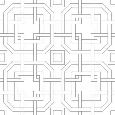 Işık gri geometrik süsleme. Web, Tekstil ve duvar kağıtları için seamless modeli