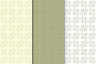 Zeytin yeşili ve beyaz geometrik dikey Dikişsiz desen web, Tekstil ve duvar kağıtları için