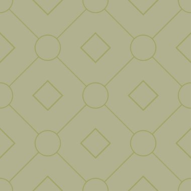 Zeytin yeşili geometrik süsleme. Web, Tekstil ve duvar kağıtları için seamless modeli