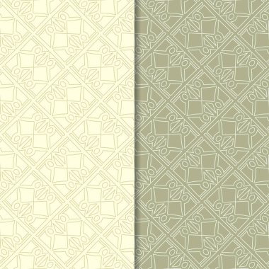 Zeytin yeşili geometrik Dikişsiz desen web, Tekstil ve duvar kağıtları için