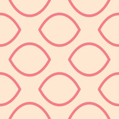 Kırmızı ve bej geometrik süsleme. Web, Tekstil ve duvar kağıtları için seamless modeli