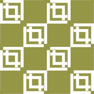 Zeytin yeşili ve beyaz geometrik süsleme. Web, Tekstil ve duvar kağıtları için seamless modeli