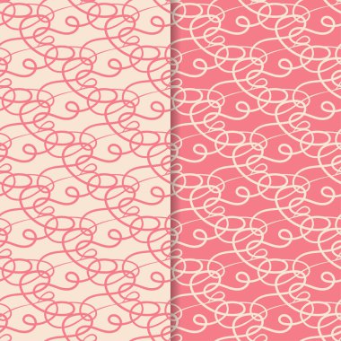 Soyut Dikişsiz desen. Kırmızı ve pembe arka plan Tekstil, duvar kağıtları ve kumaşlar için