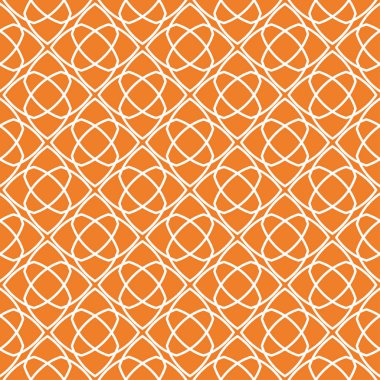 Turuncu geometrik süsleme. Web, Tekstil ve duvar kağıtları için seamless modeli