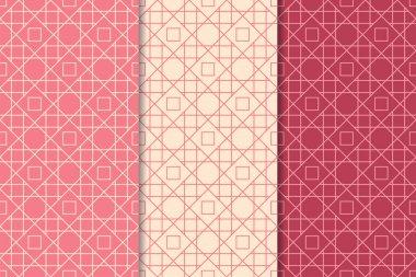 Kiraz kırmızı geometrik dikey Dikişsiz desen web, Tekstil ve duvar kağıtları için