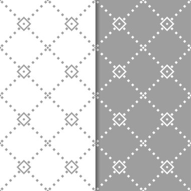 Gri ve beyaz geometrik Dikişsiz desen web, Tekstil ve duvar kağıtları için