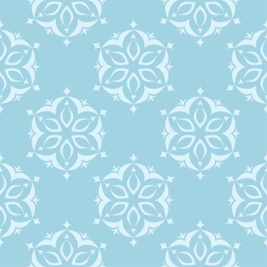 Çiçek renkli seamless modeli. Mavi ve beyaz arka plan duvar kağıtları için çiçeğe elemanları ile.