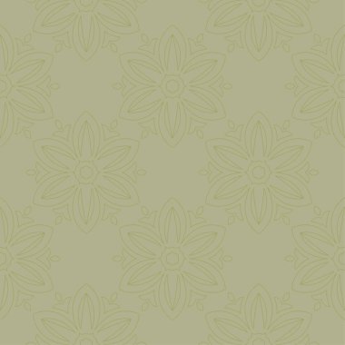 Zeytin yeşili çiçek süs tasarım. Tekstil ve duvar kağıtları için seamless modeli