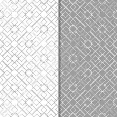 Web, Tekstil ve duvar kağıtları için dikişsiz desen gri ve beyaz geometrik dizi