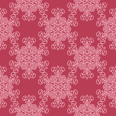 Kiraz pembe çiçek süsleme. Tekstil ve duvar kağıtları için seamless modeli