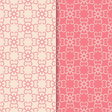 Tekstil, kumaş veya duvar kağıtları için soyut Dikişsiz desen. Pembe arka planlar