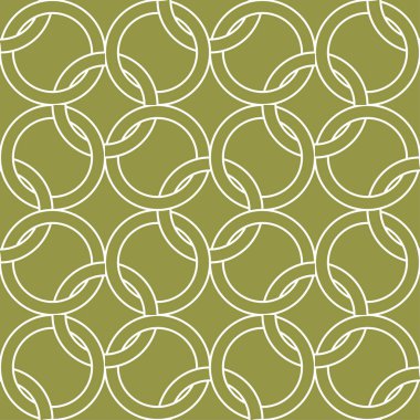 Zeytin yeşili ve beyaz geometrik süsleme. Web, Tekstil ve duvar kağıtları için seamless modeli