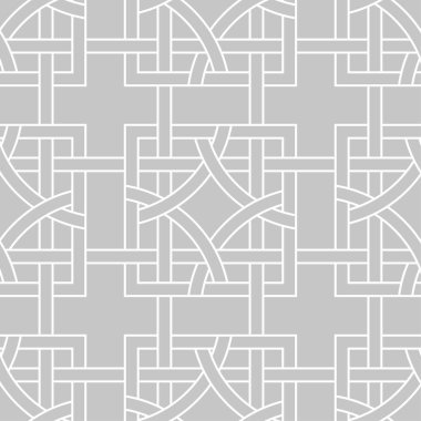 Gri ve beyaz geometrik süsleme. Web, Tekstil ve duvar kağıtları için seamless modeli