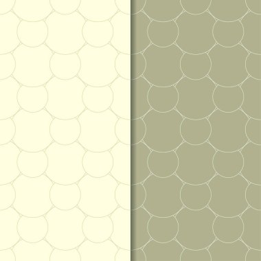 Geometrik süsler kümesi. Zeytin yeşili Dikişsiz desen web, Tekstil ve duvar kağıtları için