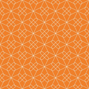 Turuncu geometrik tasarım. Web, Tekstil ve duvar kağıtları için seamless modeli