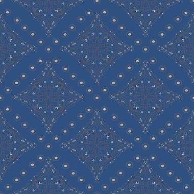 Geometrik seamless modeli. Koyu mavi arka plan duvar kağıtları, Tekstil ve kumaş için