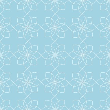 Soluk mavi geometrik baskı. Web, Tekstil ve duvar kağıtları için seamless modeli