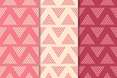 Kiraz kırmızı geometrik dikey Dikişsiz desen web, Tekstil ve duvar kağıtları için