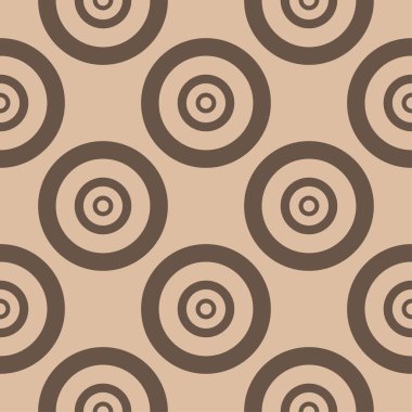 Bej ve kahverengi geometrik süsleme. Web, Tekstil ve duvar kağıtları için seamless modeli