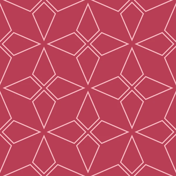Geometrisches Ornament Rote Und Blassrosa Nahtlose Muster Für Web Textilien — Stockvektor