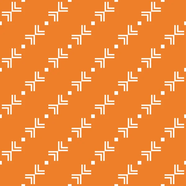 Ornement Géométrique Orange Modèle Sans Couture Pour Toile Textile Fonds — Image vectorielle