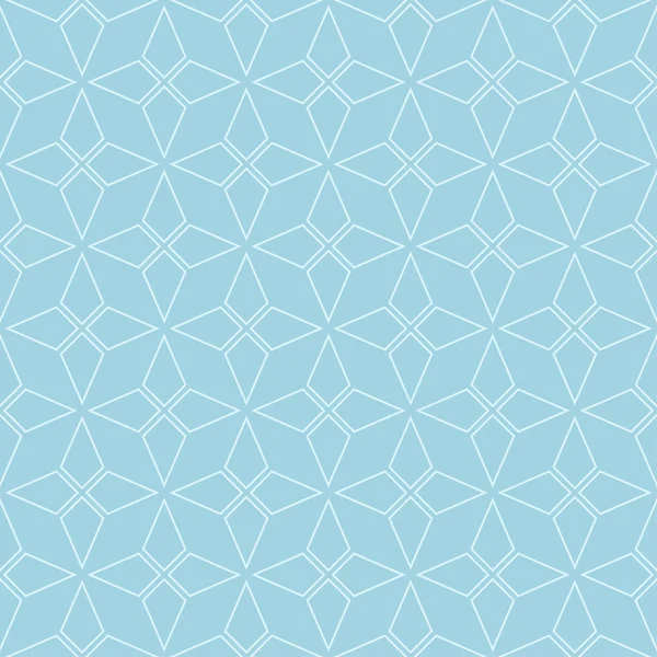 Geometrisches Ornament Hellblaues Nahtloses Muster Für Web Textilien Und Tapeten — Stockvektor