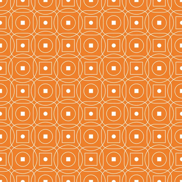 Orange Geometric Ornament Seamless Pattern Web Textile Wallpapers — Stock Vector