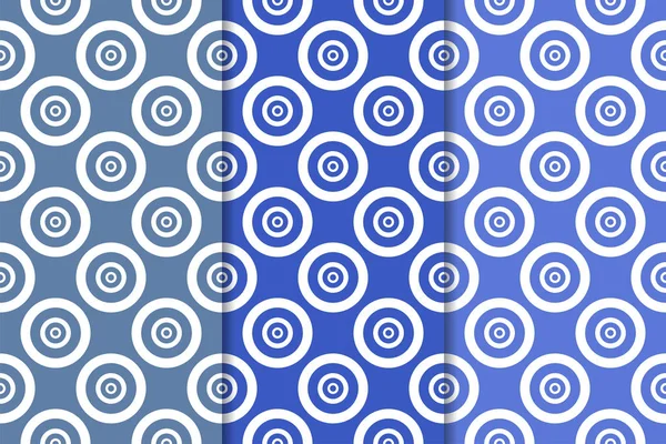 Голубые Геометрические Украшения Набор Вертикальных Плавных Узоров Паутины Текстиля Обоев — стоковый вектор