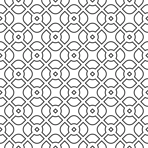 Černý Geometrický Design Bílém Pozadí Vzor Bezešvé Pro Web Textil — Stockový vektor