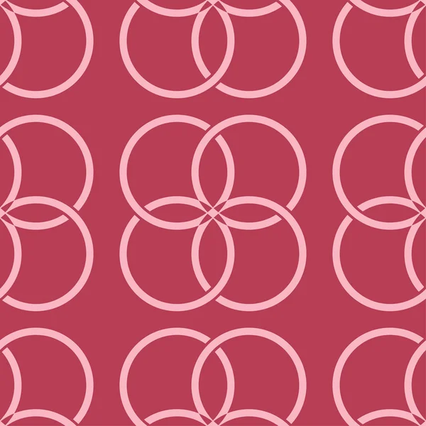Красный Геометрический Орнамент Бесшовный Узор Веб Текстиля Обоев — стоковый вектор