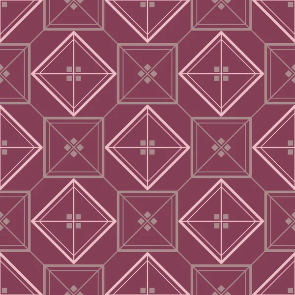 Geometrické Fialová Červená Bezešvé Vzor Tapety Textilní Tkaniny — Stockový vektor