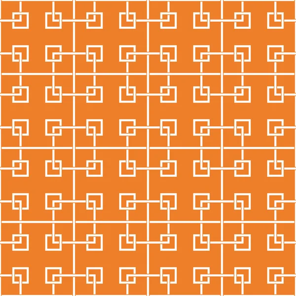 橙色几何无缝图案 用于网络 纺织品和墙纸 — 图库矢量图片