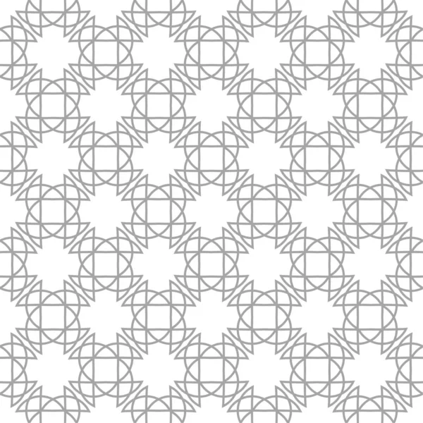 Gray Geometric Print White Background Seamless Pattern Web Textile Wallpapers — Stock Vector