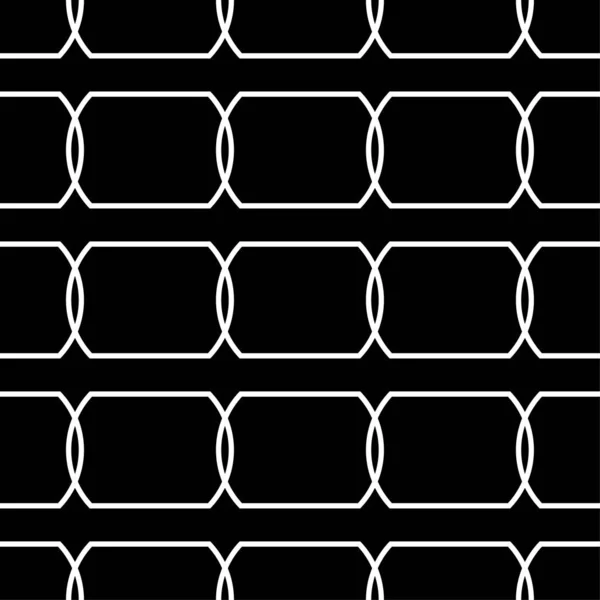 Black White Geometric Ornament Seamless Pattern Web Textile Wallpapers — Stock Vector