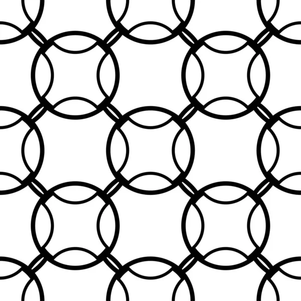 Fehér Fekete Geometriai Zökkenőmentes Minta Web Textil Háttérképek — Stock Vector
