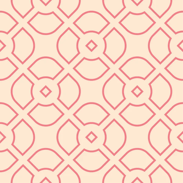 Roze Beige Geometrische Sieraad Naadloze Patroon Voor Web Textiel Achtergronden — Stockvector