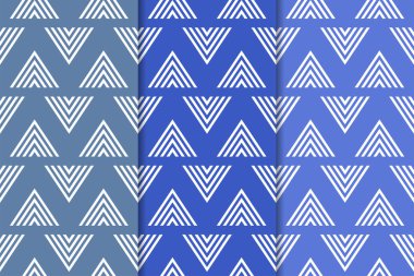 Mavi geometrik dikey Dikişsiz desen web, Tekstil ve duvar kağıtları için