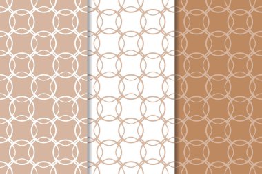 Kahverengi ve beyaz geometrik Dikişsiz desen web, Tekstil ve duvar kağıtları için