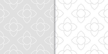 Web, Tekstil ve duvar kağıtları için ışık gri geometrik Dikişsiz desen