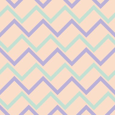 Kesintisiz geometrik bej arka plan mavi ve mor desenli. Duvar kağıtları, Tekstil ve kumaş için