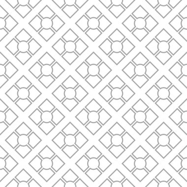 Beyaz arka planda gri geometrik tasarım. Web, Tekstil ve duvar kağıtları için seamless modeli
