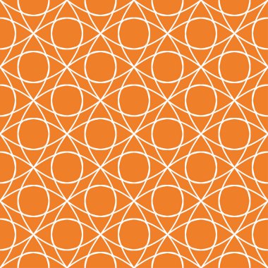 Turuncu geometrik süsleme. Web, Tekstil ve duvar kağıtları için seamless modeli