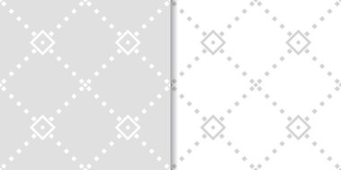 Web, Tekstil ve duvar kağıtları için ışık gri geometrik Dikişsiz desen